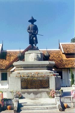 Statue von Chao Kawila von Chiang Mai