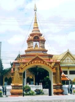Tempel Eingang in Chiang Mai, Thailand