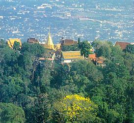 Der Wat Doi Suthep Tempel in Chiang Mai, Thailand