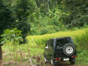 Allrad Suzuki Jeep Abenteuer in den Bergen rund um